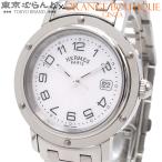 エルメス HERMES クリッパー ナクレ CL6.410.214/3831 ホワイト ステンレススチール 腕時計 ボーイズ クォーツ式 101839656