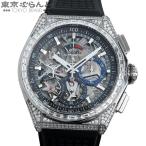 ゼニス ZENITH デファイエルプリメロ21 32.9000.9004/78.R582 スケルトン チタン ダイヤモンド ラバー 箱・保証書付き 腕時計 メンズ 自動巻 25XM 101839856