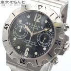 ブルガリ BVLGARI ディアゴノ スクーバ クロノ SCB38S ブラック ステンレススチール 腕時計 メンズ 自動巻 25XM 101840187