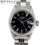 ロレックス オイスターパーペチュアルデイト 6517 19番台 ブラック SS WG レッドアイ 巻きジュビリーブレス 腕時計 レディース 自動巻 仕上済 OH済 101840454