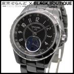 シャネル CHANEL J12 ファーズドゥリュヌ H3406 ブラック セラミック SS ムーンフェイズ 保証書付き 腕時計 メンズ 自動巻 101845738