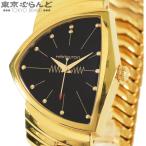 ハミルトン HAMILTON ベンチュラ H24301131 H243010 ゴールドxブラック SS 箱・保証書付き 腕時計 メンズ クォーツ 101849394