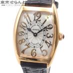 フランクミュラー FRANCK MULLER トノーカーベックス レリーフ 1752QZREL ホワイト K18PG クロコダイルレザー 腕時計 レディース QZ 101849862