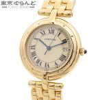 カルティエ CARTIER パンテール ヴァンドーム LM 83784647 イエローゴールド K18YG 金無垢 箱・保証書付き 腕時計 メンズ QZ 電池交換 仕上済 101852170