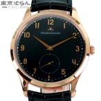 ジャガー・ルクルト マスターグランドウルトラスリム 174.2.90.S cal.896 ブラック K18PG アリゲーターレザー 金無垢 保付 腕時計 メンズ 自動巻 101852303