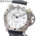 パネライ PANERAI サブマーシブル クアランタクアトロ ビアンコ PAM01226 ホワイト SS クロコダイル 腕時計 メンズ 自動巻 101852831