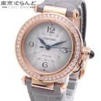 カルティエ CARTIER パシャ ドゥ カルティエ WJPA0012 シルバー K18PG ダイヤモンド レザー 35mm 金無垢 腕時計 ユニセックス 自動巻 仕上済 101855423