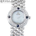 セイコー SEIKO クレドール GTTE001 1E70-0A5B ホワイト K18WG ダイヤモンド サファイア 大理石 金無垢 腕時計 レディース クォーツ式 電池式 101856466