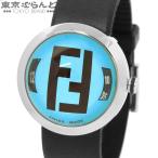 フェンディ FENDI ブースラ 8010G ライトブルー SS ラバー ドーム風防 FFロゴ 腕時計 メンズ クォーツ 101856468