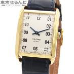 トムフォード TOM FORD N.001 TFT001-008-08 ホワイトxイエローゴールド K18YG アラビアインデックス 金無垢 腕時計 メンズ 電池式 101858310