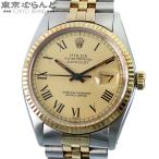 ロレックス ROLEX デイトジャスト バックリーダイヤル 16013 58番台 シャンパンカラー SS YG ジュビリーブレス コンビ 腕時計 メンズ 自動巻 101860264