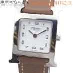 エルメス HERMES Hウォッチ HH1.210 A刻印 ホワイトxエトゥープ SS スイフト 保証書付き 腕時計 レディース QZ 101860989