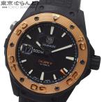 タグホイヤー TAG HEUER アクアレーサー キャリバー5 WAJ2182.FT6015 ブラック チタン K18RG ラバー 保証書付き 腕時計 メンズ 自動巻 101861667