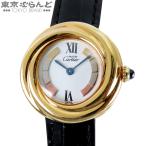 カルティエ CARTIER マストトリニティ W1010744 ホワイト スリーカラーゴールド SV925(GP) レザー ヴェルメイユ 腕時計 レディース クォーツ式 電池式 101862861