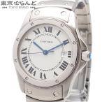 カルティエ CARTIER サントス ロンド MM W20027K1 ホワイト ステンレススチール クーガー 腕時計 ボーイズ 電池式 101865081
