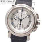 ブレゲ Breguet マリーン2 クロノグラフ 金無垢 5827BB/12/5ZU シルバー K18WG ラバー 腕時計 メンズ 自動巻 101865821