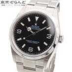 ロレックス ROLEX エクスプローラー1 114270 シルバーxブラック SS オイスターブレス Y番 保証書付き 腕時計 メンズ 自動巻 仕上済 101866004