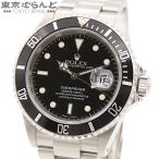 ロレックス ROLEX サブマリーナーデイト 16610 ブラック SS 保証書付き 腕時計 メンズ 自動巻 Ｙ番 オイスターブレスレット 101866088