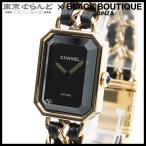 シャネル CHANEL プルミエール オリジナル エディション H6951 ブラック SS レザー GP 箱 保証書付 腕時計 レディース クォーツ 101866104
