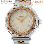 エルメス HERMES キャプテンニモ アイボリー SS デイト ラウンド 腕時計 レディース クォーツ式 電池式 101867280