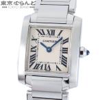 カルティエ CARTIER タンクフランセーズSM W51008Q3 アイボリー SS 腕時計 レディース クォーツ式 電池式 仕上済 電池交換済 101867290