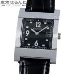 グッチ GUCCI 腕時計 7700M ブラック SS レザー スクエア デイト 腕時計 メンズ クォーツ式 電池式 101868087