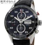 タグホイヤー TAG HEUER カレラ CV2A1R.FC6235ブラック SS レザー 100M キャリバー16 デイデイト クロノグラフ 保証書 腕時計 メンズ 自動巻 101872525