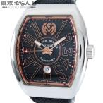 フランクミュラー FRANCK MULLER ヴァンガード V45SCDTSTGJ AC5N ブラック SS K18PG ラバー デイト 日本300本限定 箱保付 腕時計 メンズ 自動巻 101872572