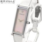 グッチ GUCCI バングルウォッチ 1500L SS シェル 1PD ピンクシェル文字盤 腕時計 レディース クォーツ 電池交換済 101872573