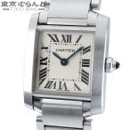 カルティエ CARTIER タンクフランセーズSM W51008Q3 アイボリー SS 腕時計 レディース クォーツ式 電池式 101878046