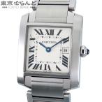 カルティエ CARTIER タンクフランセーズMM W51011Q3 アイボリー SS デイト 腕時計 ユニセックス クォーツ式 電池式 仕上済 101879814