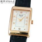 ピアジェ PIAGET ア ランシェンヌ 90952 シルバー K18PG アリゲーターレザー レクタンギュラー ハンターケース 金無垢 腕時計 メンズ 手巻式 101883411