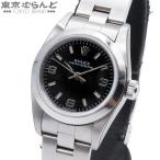ロレックス ROLEX オイスターパーペチュアル 76080 ブラック ステンレススチール オイスターブレス Y番 腕時計 レディース 自動巻 極美品 101883856