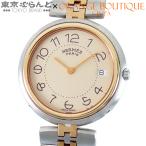 エルメス HERMES プロフィール PR1.740.430/3909 アイボリー SS デイト ラウンド 腕時計 メンズ クォーツ式 電池式 電池交換済 101883859