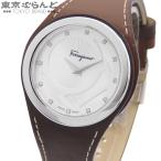 サルヴァトーレフェラガモ Salvatore Ferragamo ガンチーニ FID30015 シルバー SS レザー ダイヤモンド 12PD 箱 保証書付 腕時計 レディース クォーツ 101885311