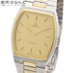 オメガ OMEGA デビル 195.0021 cal.1365 ゴールド SS YG デヴィル De Ville スクエア コンビ 腕時計 メンズ クォーツ 101888237