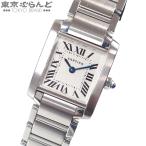 カルティエ CARTIER タンクフランセーズ SM W51008Q3 アイボリー ステンレススチール 腕時計 レディース クォーツ 101889380