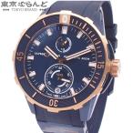 ユリスナルダン Ulysse Nardin ダイバー 44MM クロノメーター デイト 1185-170-3 ブルー チタン K18RG ブルーPVD ラバー 箱保付 腕時計 メンズ 自動巻 101889528
