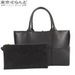 ボッテガヴェネタ BOTTEGAVENETA スモール アルコ トートバッグ 652867 ブラック レザー ハンドバッグ レディース A 103018653