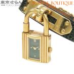 エルメス HERMES ケリーウォッチ 〇Z刻印 グリーン SS リザード GP 腕時計 レディース クォーツ ヴィンテージ 241001026330