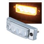 トラック用品　LED４ 超ミニフラットマーカー　アンバー12v