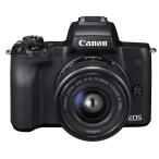 Canon беззеркальный однообъективный камера EOS Kiss M стандарт zoom комплект черный EOSKISSMBK-1545ISSTMLK