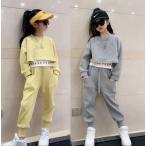 ジャージ ドッキング 2点セット パーカー 長ズボン トレーナー スポーツウェア 子供服 運動着 可愛い おしゃれ 女子 上下 長袖 春秋