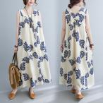 ショッピングワンピース 夏 レディース ワンピース 花柄 夏ワンピ ロングワンピース レディース  ミモレ丈  体型カバー フレア 綿 レジャー休暇 おしゃれ ゆったり 30代40代50代