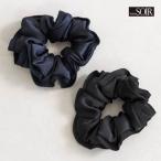 シュシュ フォーマル ヘアアクセサリー ヘアゴム 東京ソワール お受験 スーツ 喪服 ブラックフォーマル 面接 試験 ママ ブラック 黒 ネイビー 紺 5668180-00.73