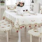 テーブルクロス 食卓カバー レース テーブル カヴァー テーブル 刺繍 クロス テーブルマット デスク マット キズ防止 汚れ防止 厚手 正方形