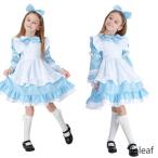 アリス ワンピース 子ども コスチューム 衣装 子供 コスプレ 仮装 衣装 女の子 キッズ 子供ドレス 水色アリス エプロン 結婚式 発表会 90 100 110 120 130 140 1
