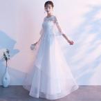 ウエディングドレス ウェディングドレス 二次会 ドレス 花嫁 結婚式 花嫁  白 ワンピース 結婚式 演奏会 フォーマルドレス ロングドレス
