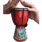 シンプルチョコ ジャンベ ミニ 打楽器 楽器 太鼓 民族楽器 本 子供用 おもちゃ パーカッション (高20cm)