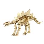 ki-gu-mi ステゴサウルス - 小学生 から 大人 まで 楽しめる 木製 3D 立体パズル DIY 工作キット - 男の子 女の子 の 知育玩具